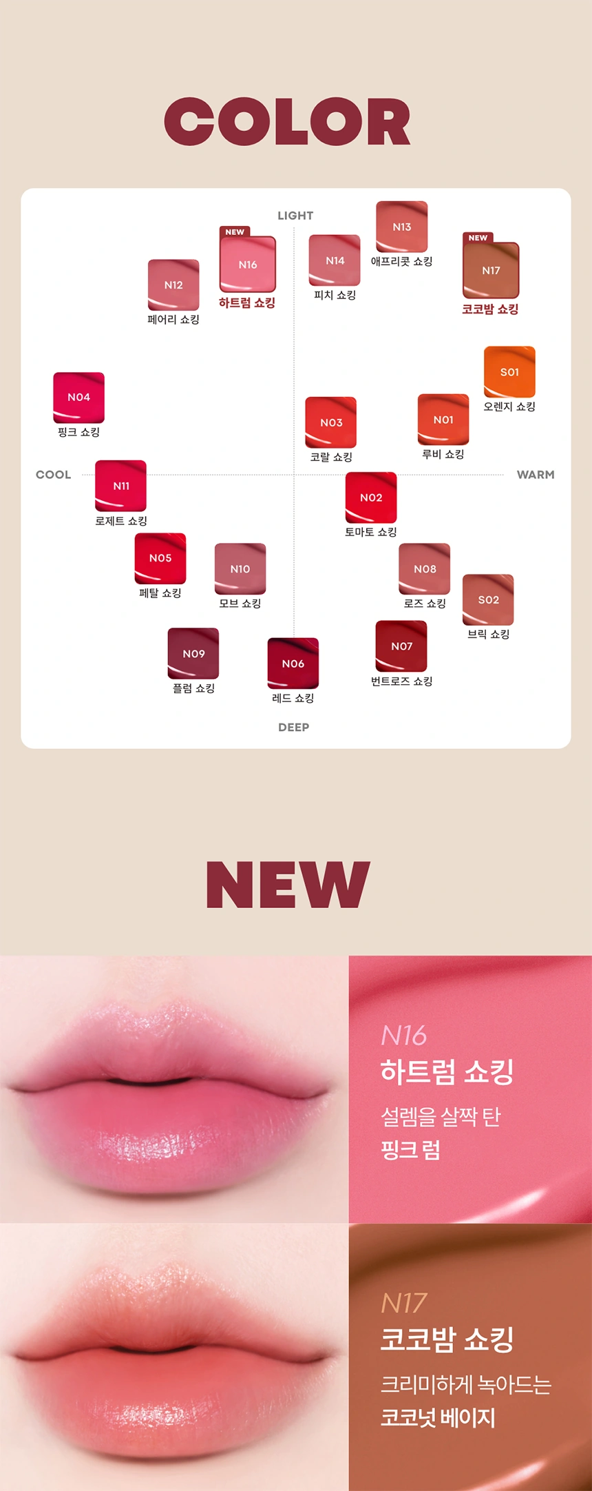 [주토피아] 퍼펙트립스 쇼킹립 (N16~18호, S5호)(zootopia perfect lips shocking lip n16)